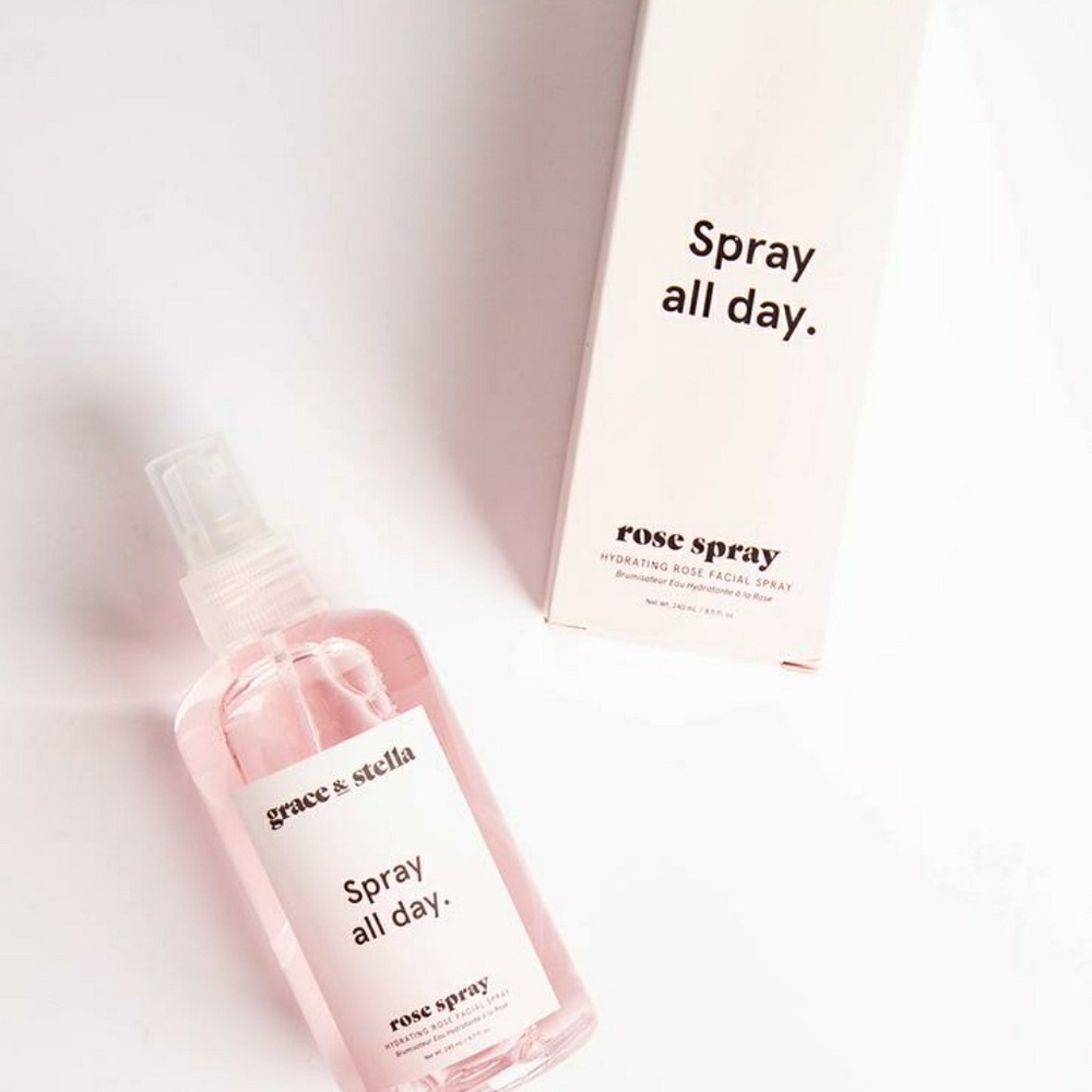 Grace & Stella Spray All Day Rose Facial Mist NIB